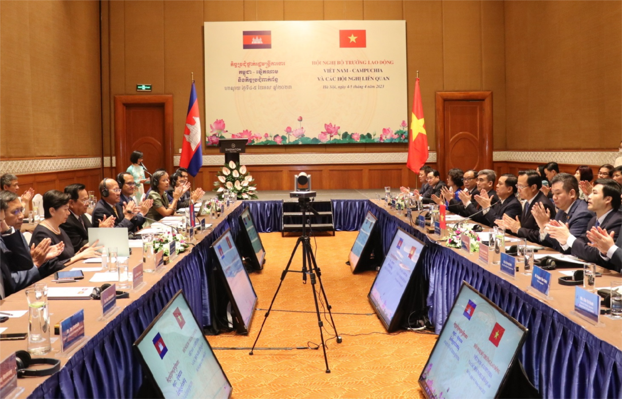 Hội nghị Bộ trưởng Lao động Việt Nam-Campuchia: Hợp tác lao động giai đoạn 2022-2027(05/04/2023)